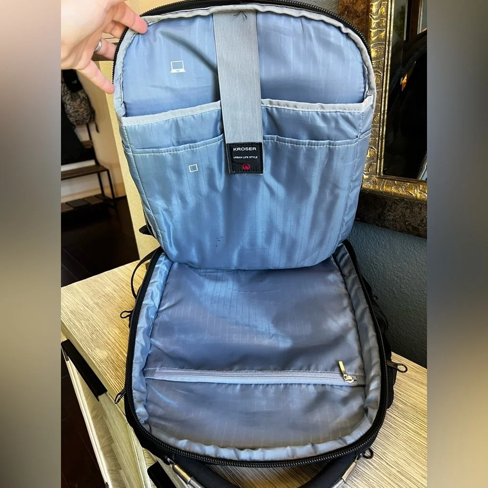 EXCELLENT CONDITION!! Kroser Black and Red Men's Backpack